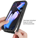 Til Google Pixel 10a Clear Case PC + TPU Telefonbagcover med PET Skærmfilm