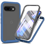 Til Google Pixel 10a Clear Case PC + TPU Telefonbagcover med PET Skærmfilm