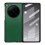 Til Oppo Find N6 5G Cover Litchi Tekstur PU Læderbelagt PC + TPU Beskyttende Telefon Bagside