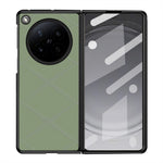 For Oppo Find N6 5G Case X-Patterned TPU PU Leather PC Anti-Drop Phone Cover