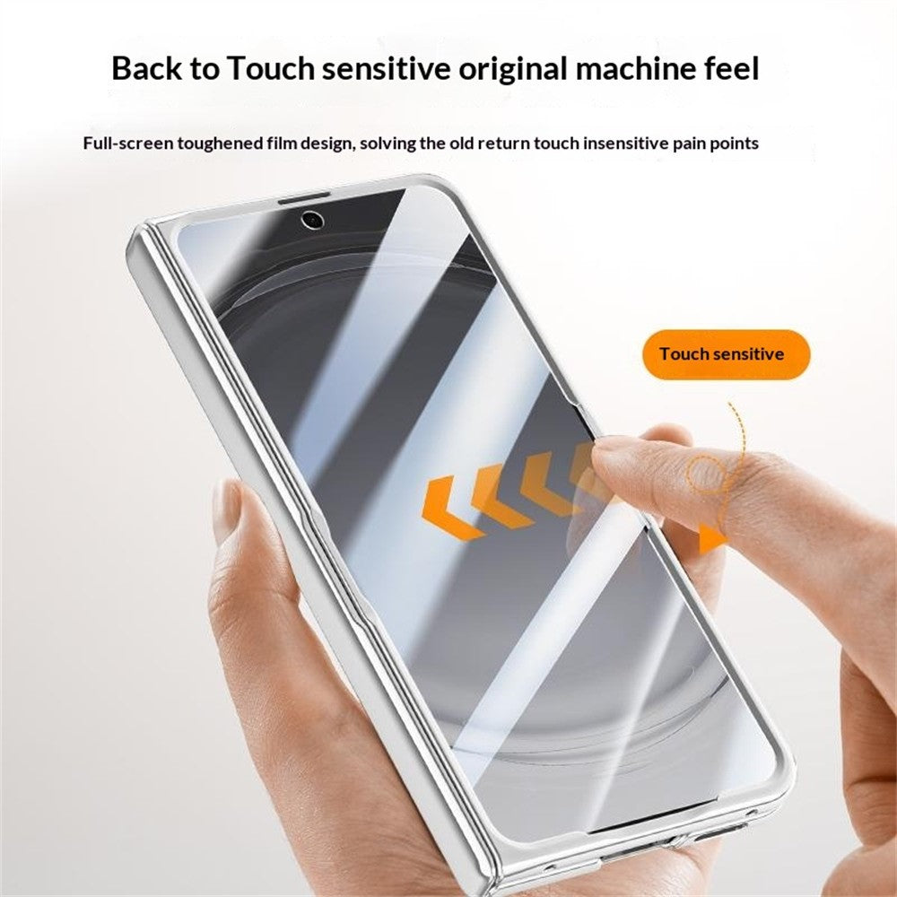 For Oppo Find N6 5G Magnetic Case Kickstand Electroplated PC Phone Cover Built-In Screen Protector