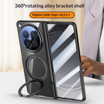 For Oppo Find N6 5G Magnetic Case Kickstand Electroplated PC Phone Cover Built-In Screen Protector