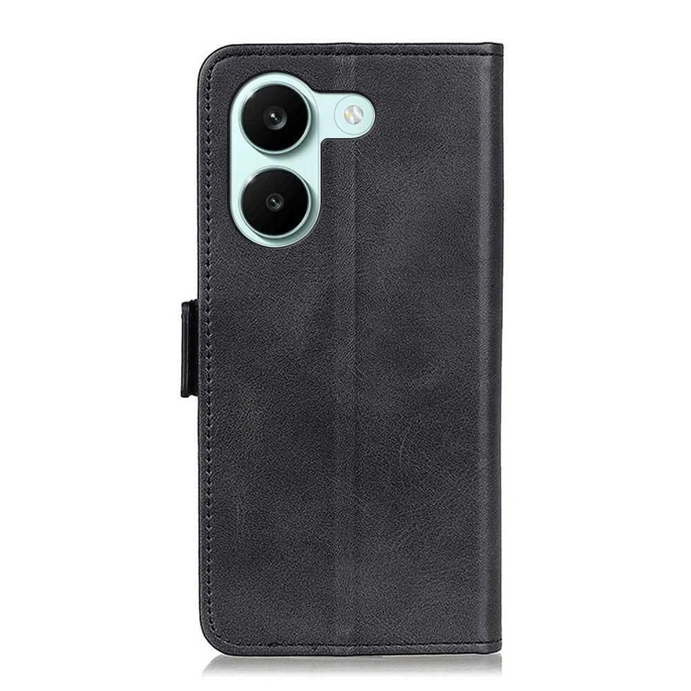 For Xiaomi Poco X8 Pro 5G / Redmi Turbo 5 5G Case Stand Cowhide Texture PU Leather Phone Cover