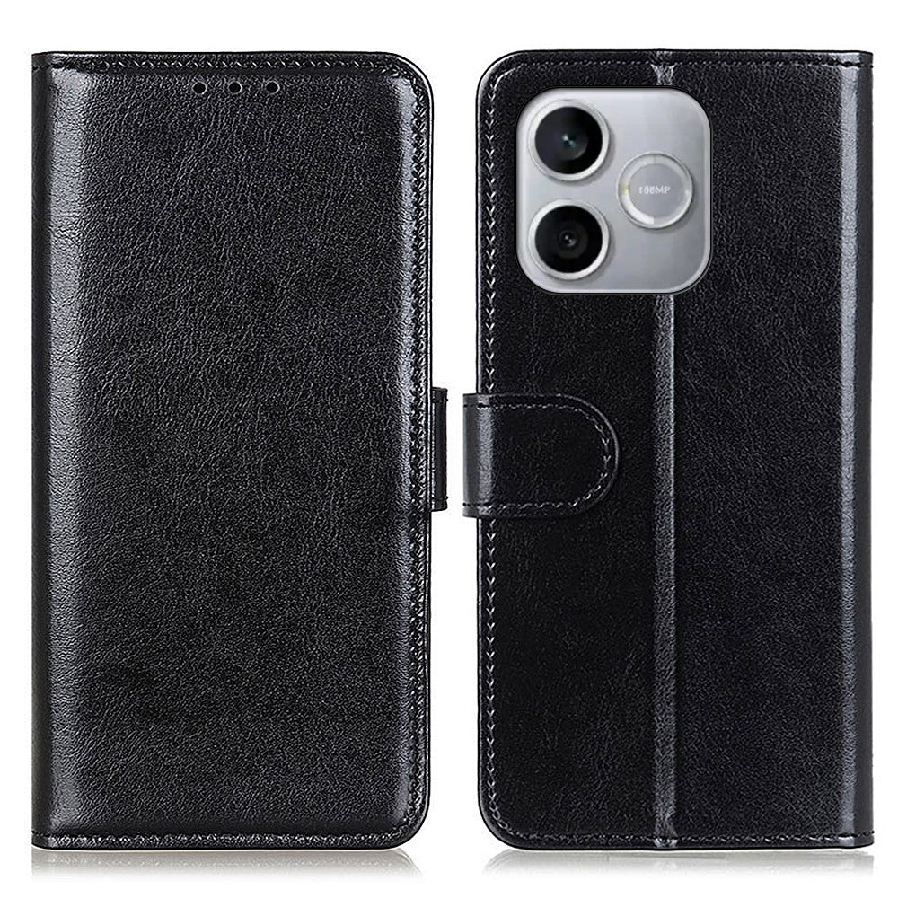 For Honor 600 Lite 5G Case Crazy Horse Texture PU Leather Phone Stand Cover