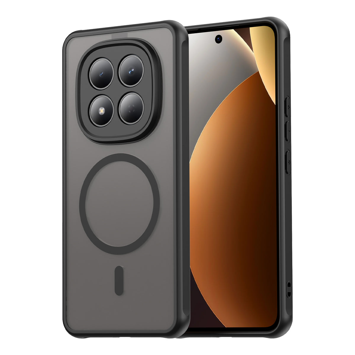 WANLONFENG For Xiaomi Redmi Note 15 4G (Global) FD Series Magnetic Case with Screen Film Skin Touch TPU + PC Phone Back Cover