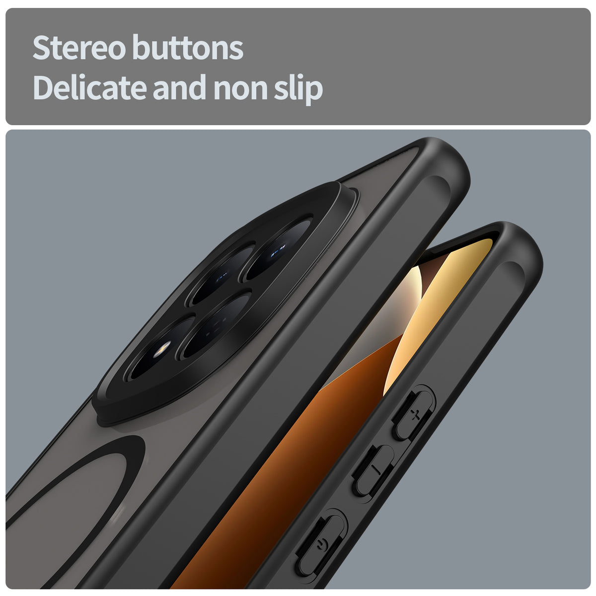 WANLONFENG För Xiaomi Redmi Note 15 4G (Global) FD-serien Magnetiskt Skal med Skärmfilm Skin Touch TPU + PC mobil Baksida