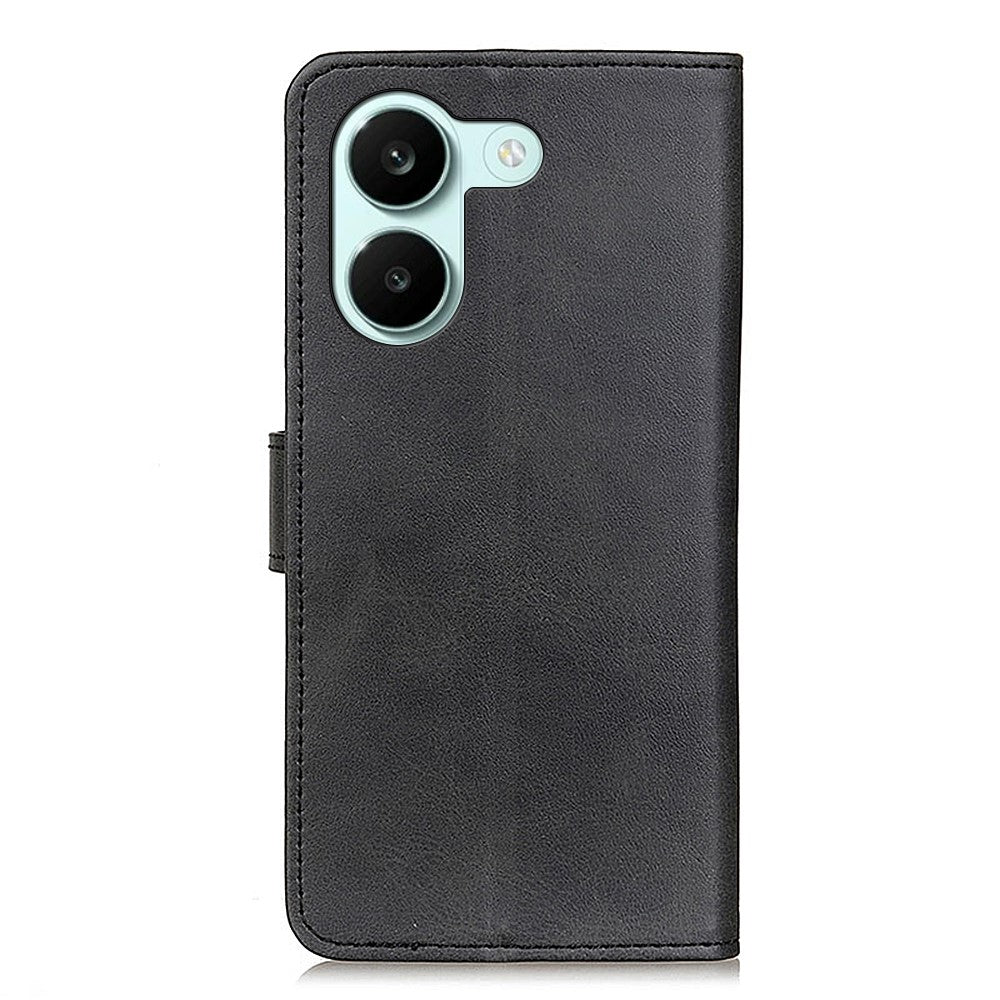 For Xiaomi Poco X8 Pro 5G / Redmi Turbo 5 5G Case Cowhide Texture Leather Wallet Stand Phone Cover