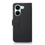 KHAZNEH Leather Case for Xiaomi Redmi Turbo 5 5G  /  Poco X8 Pro 5G RFID Blocking Wallet Litchi Texture PU Phone Cover with Strap