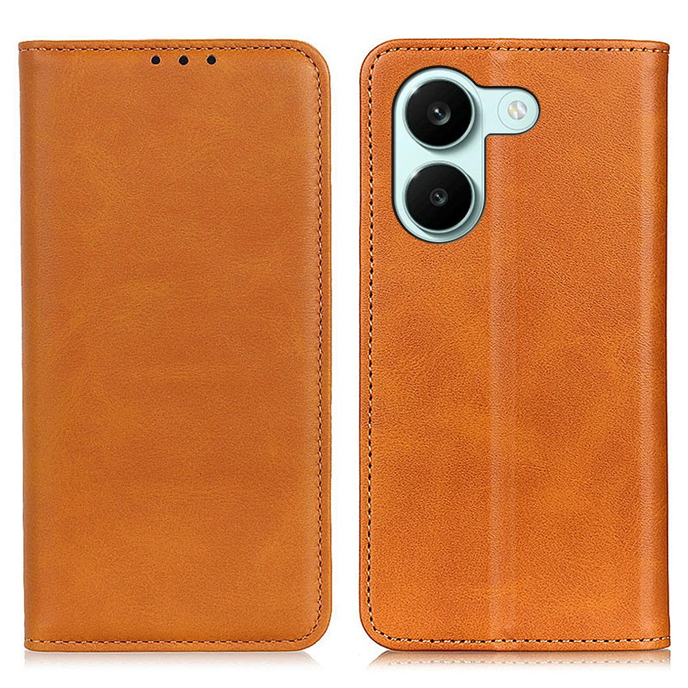 Case for Xiaomi Redmi Turbo 5 5G  /  Poco X8 Pro 5G Cowhide Texture Split Leather Flip Wallet Phone Cover