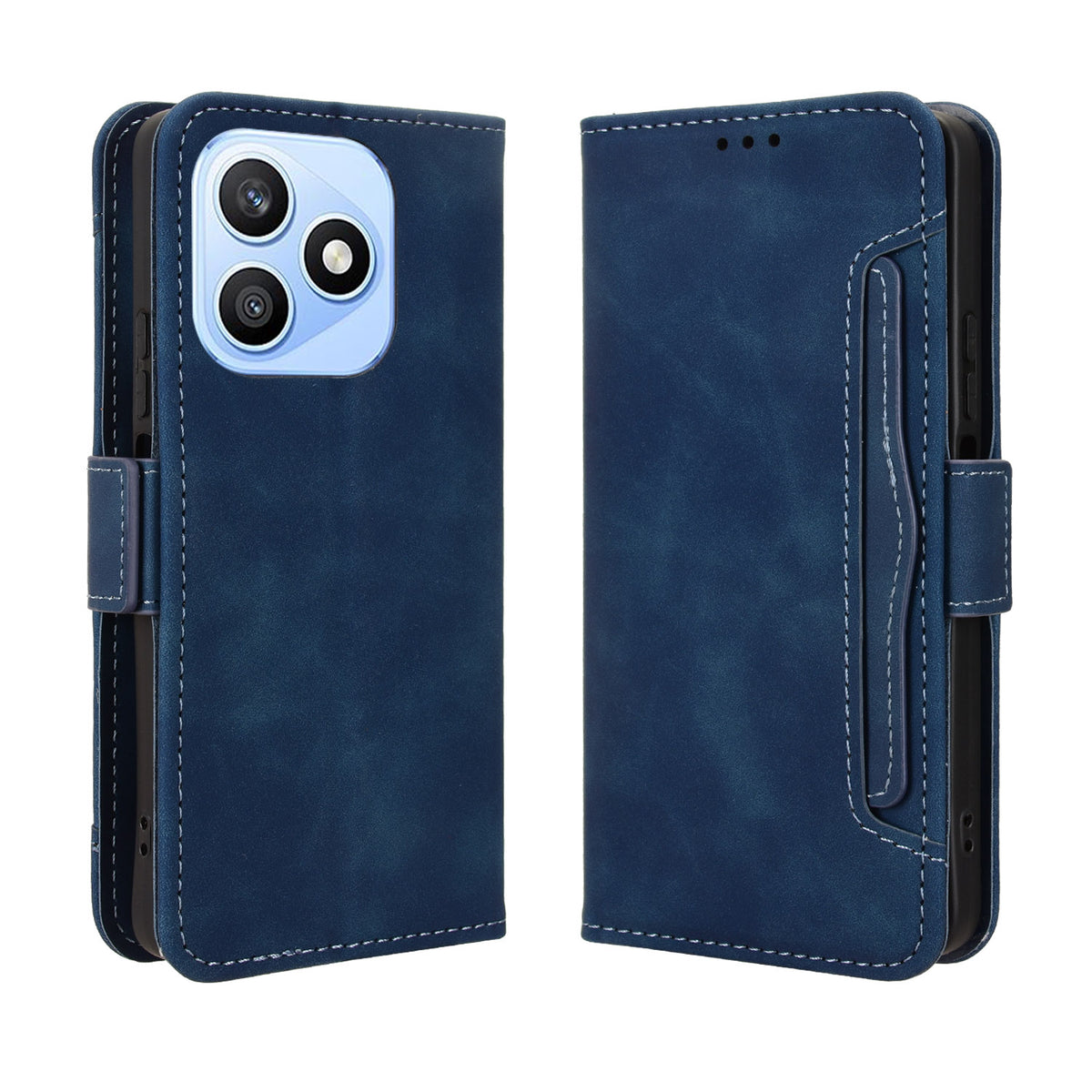 For Honor X8d 4G Leather Case Phone Wallet Cover with Multiple Card Slots