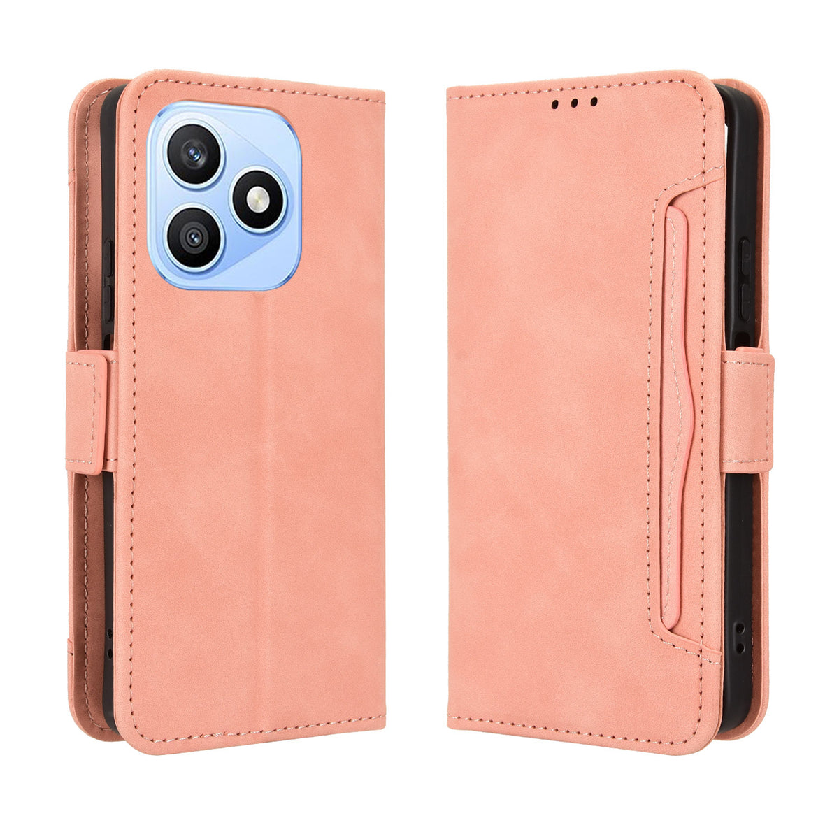 For Honor X8d 4G Leather Case Phone Wallet Cover with Multiple Card Slots