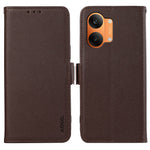 ABEEL Leather Case for Xiaomi Poco X8 Pro Max 5G  /  Redmi Turbo 5 Max 5G Litchi Texture RFID Blocking Phone Cover