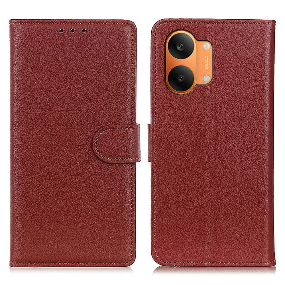 Wallet Case for Xiaomi Poco X8 Pro Max 5G  /  Redmi Turbo 5 Max 5G PU Leather Phone Cover Litchi Texture