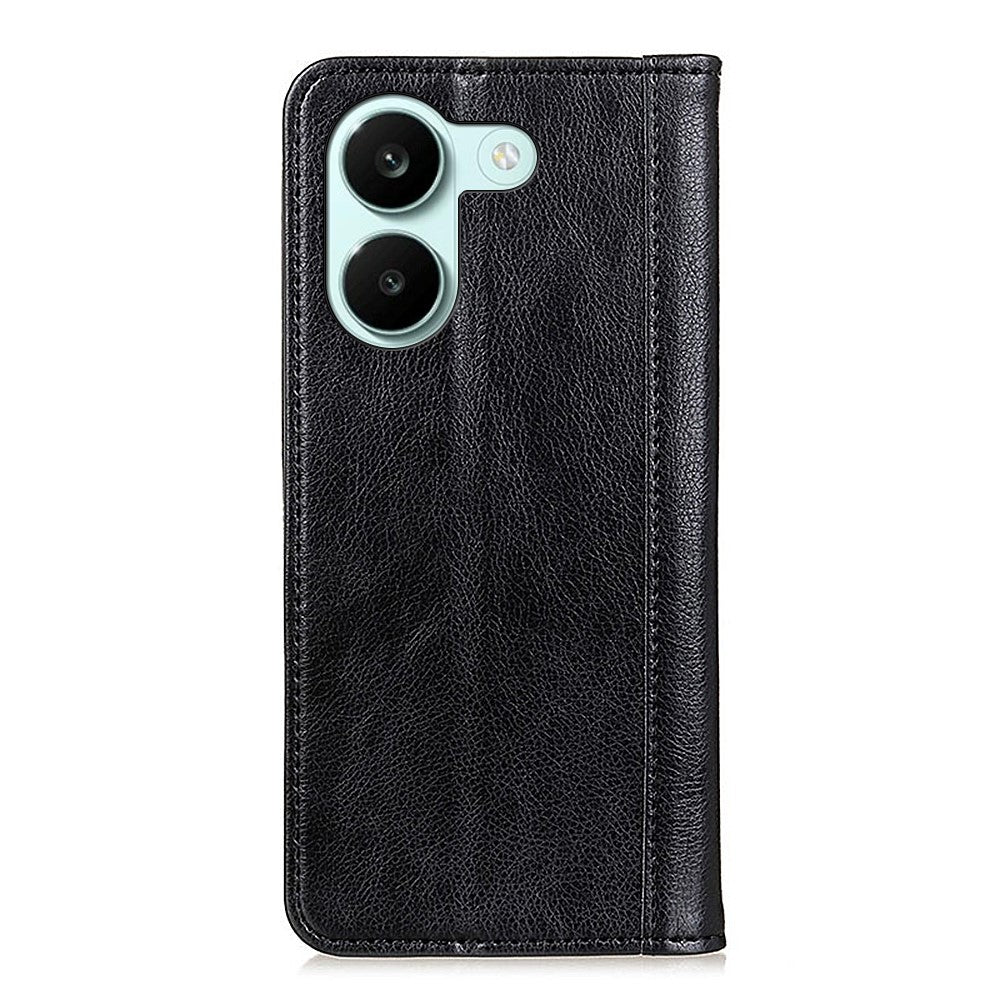 Stand Case for Xiaomi Poco X8 Pro 5G  /  Redmi Turbo 5 5G Split Leather Litchi Texture Wallet Phone Cover