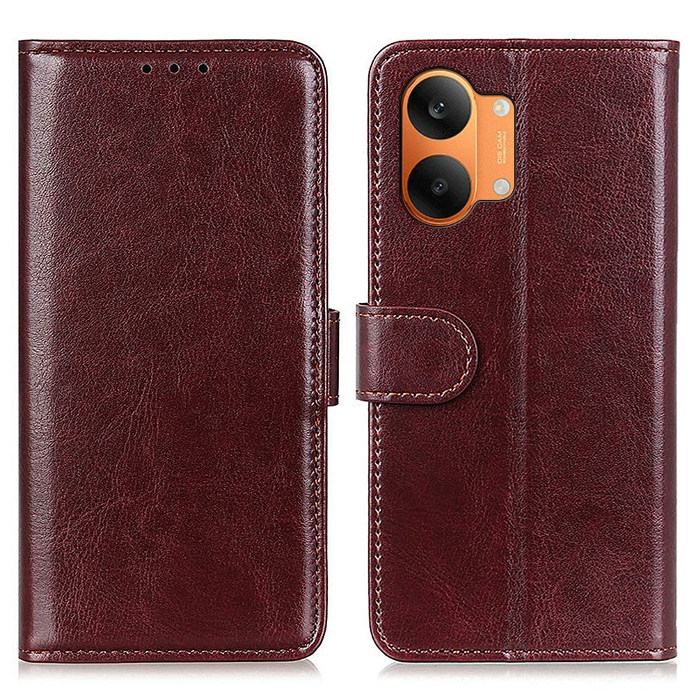 Case for Xiaomi Poco X8 Pro Max 5G  /  Redmi Turbo 5 Max 5G Crazy Horse Texture PU Leather Phone Stand Cover