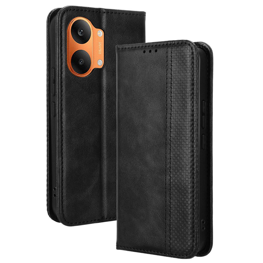 For Xiaomi Redmi Turbo 5 Max 5G / Xiaomi Poco X8 Pro Max 5G Leather Case Wallet Stand Retro Texture Phone Cover