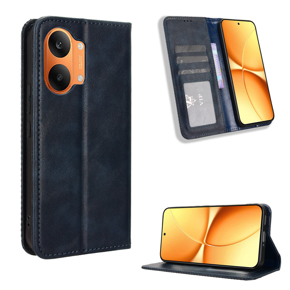 For Xiaomi Redmi Turbo 5 Max 5G / Xiaomi Poco X8 Pro Max 5G Leather Case Wallet Stand Retro Texture Phone Cover