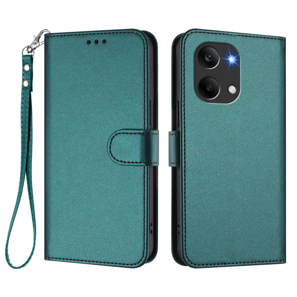 For Xiaomi Poco X8 Pro Max 5G / Xiaomi Redmi Turbo 5 Max 5G Leather Case Wallet Stand Phone Cover with Wrist Strap