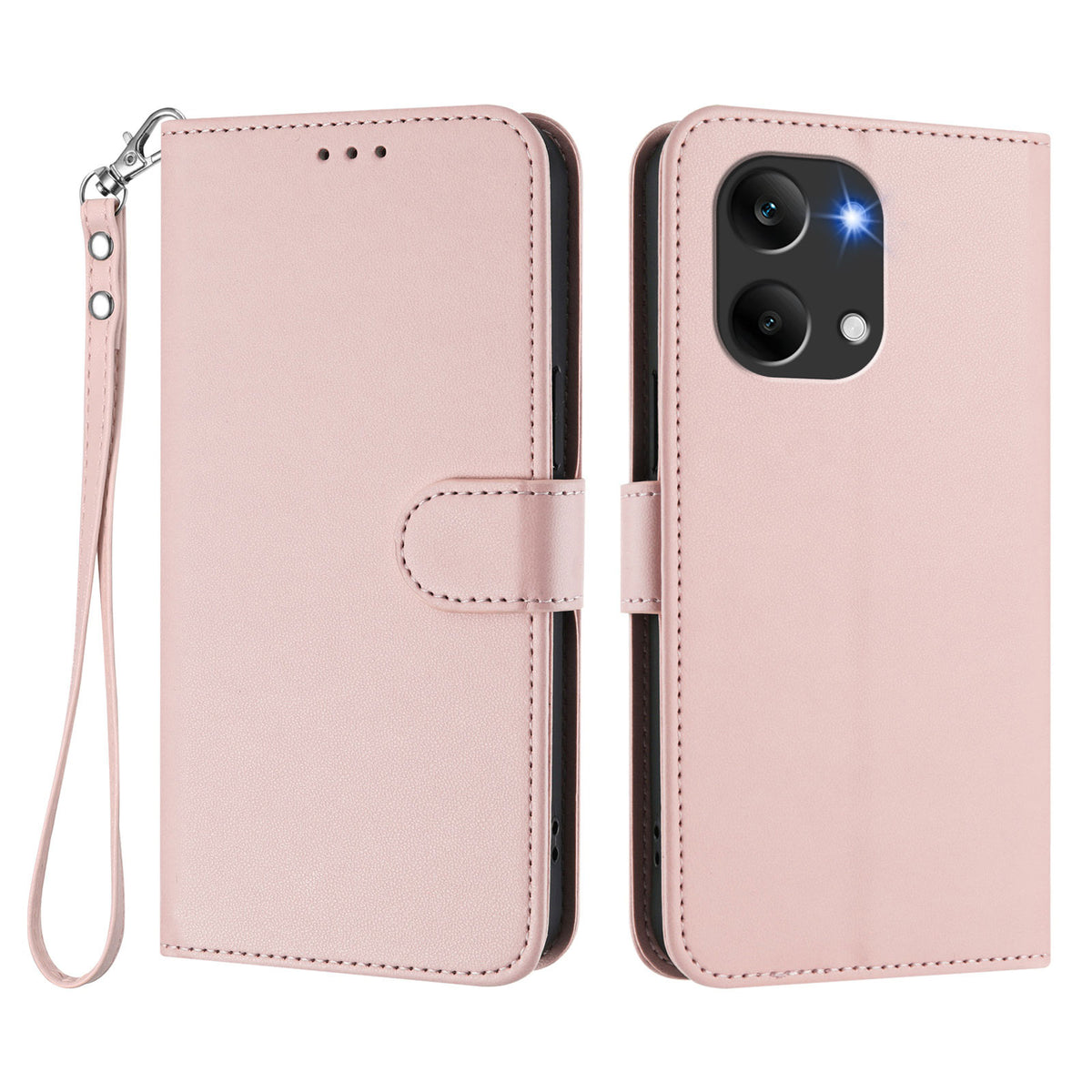 For Xiaomi Poco X8 Pro Max 5G / Xiaomi Redmi Turbo 5 Max 5G Leather Case Wallet Stand Phone Cover with Wrist Strap