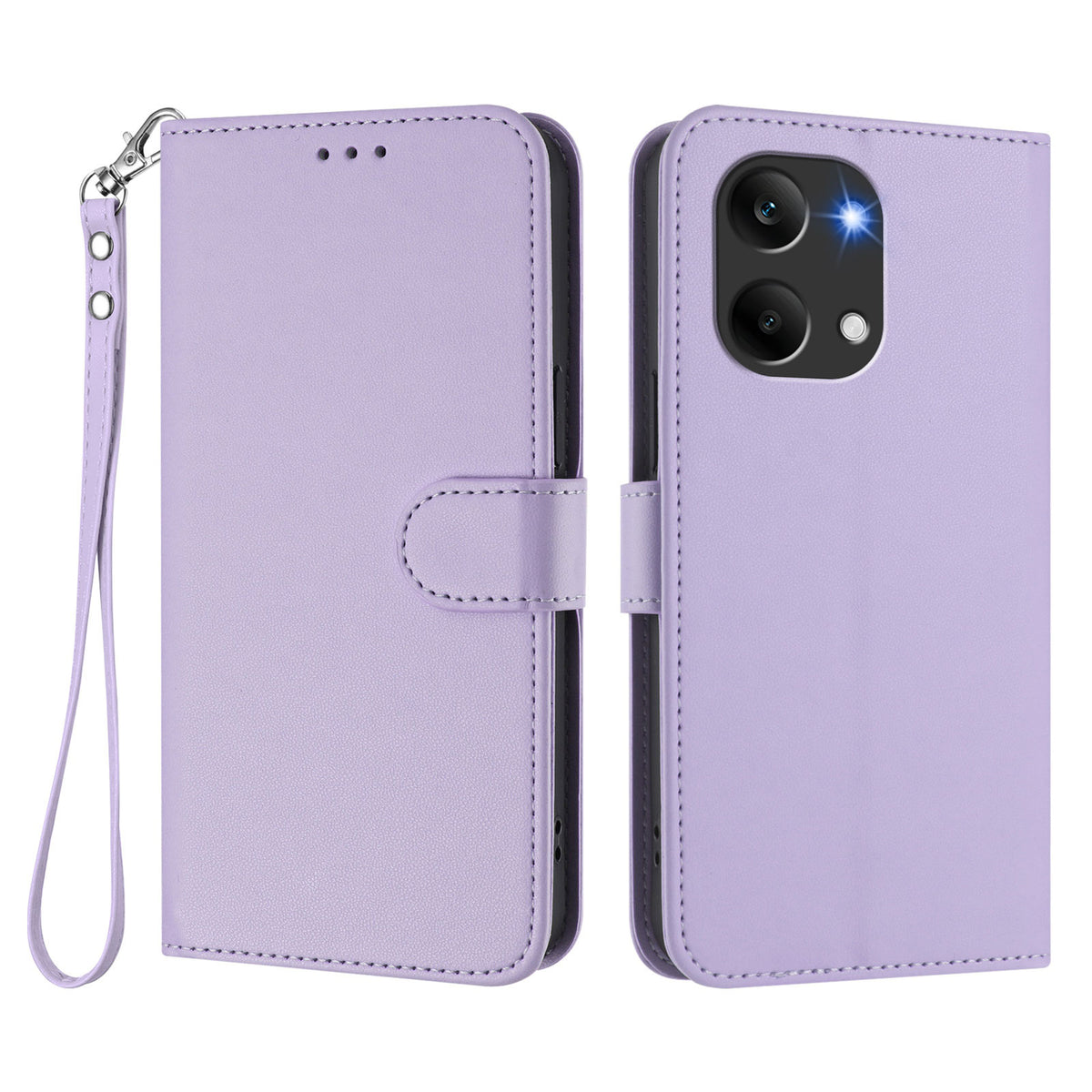 For Xiaomi Poco X8 Pro Max 5G / Xiaomi Redmi Turbo 5 Max 5G Leather Case Wallet Stand Phone Cover with Wrist Strap