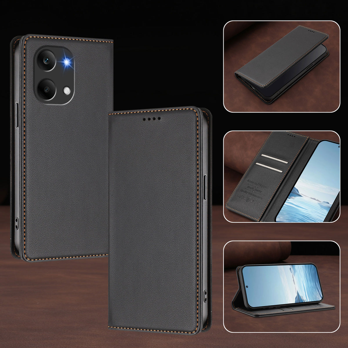 For Xiaomi Poco X8 Pro Max 5G / Xiaomi Redmi Turbo 5 Max 5G Leather Wallet Case Magnetic Closure RFID Blocking Phone Cover