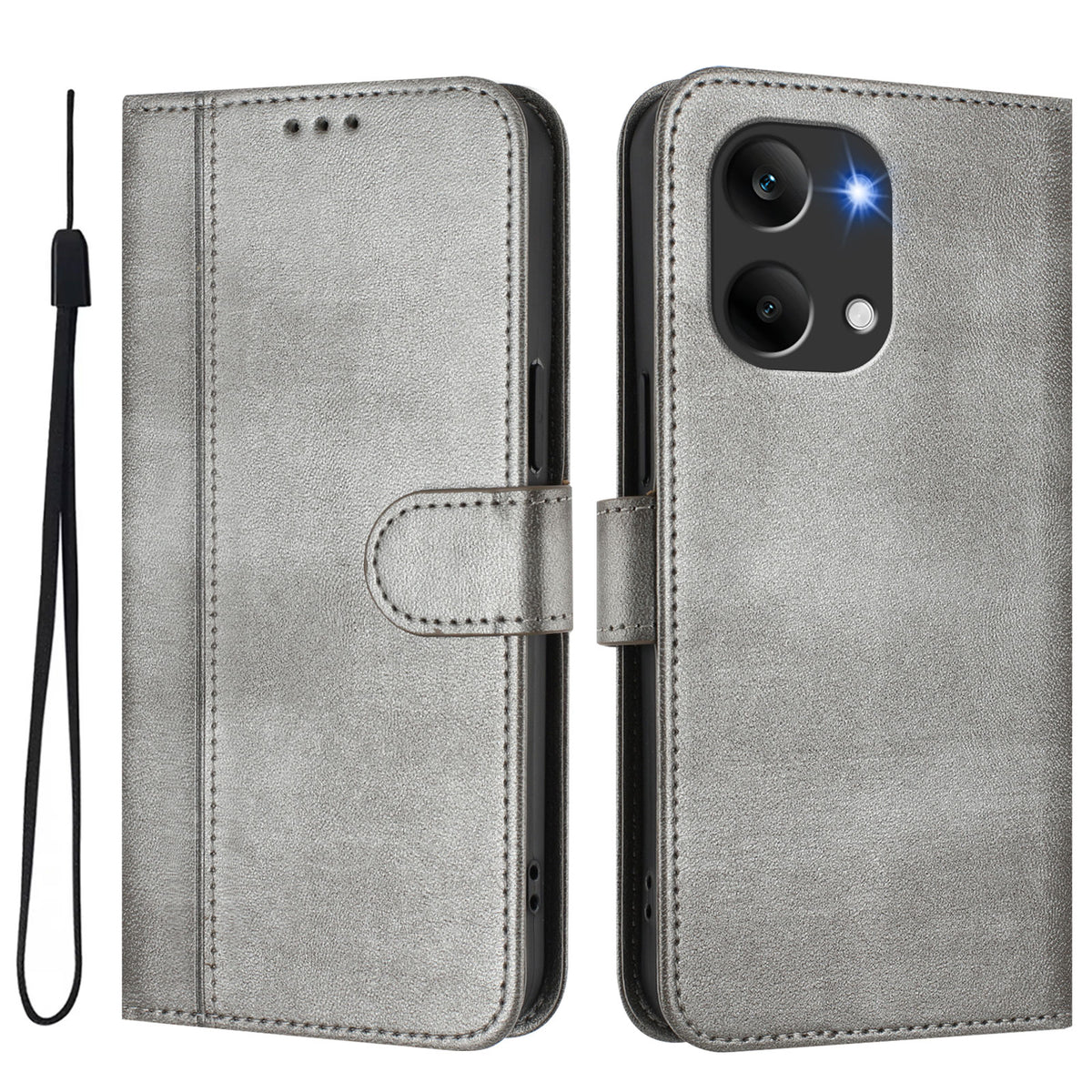 For Xiaomi Poco X8 Pro Max 5G / Xiaomi Redmi Turbo 5 Max 5G Cases Wallet Stand Retro Texture Leather Phone Cover with Lanyard