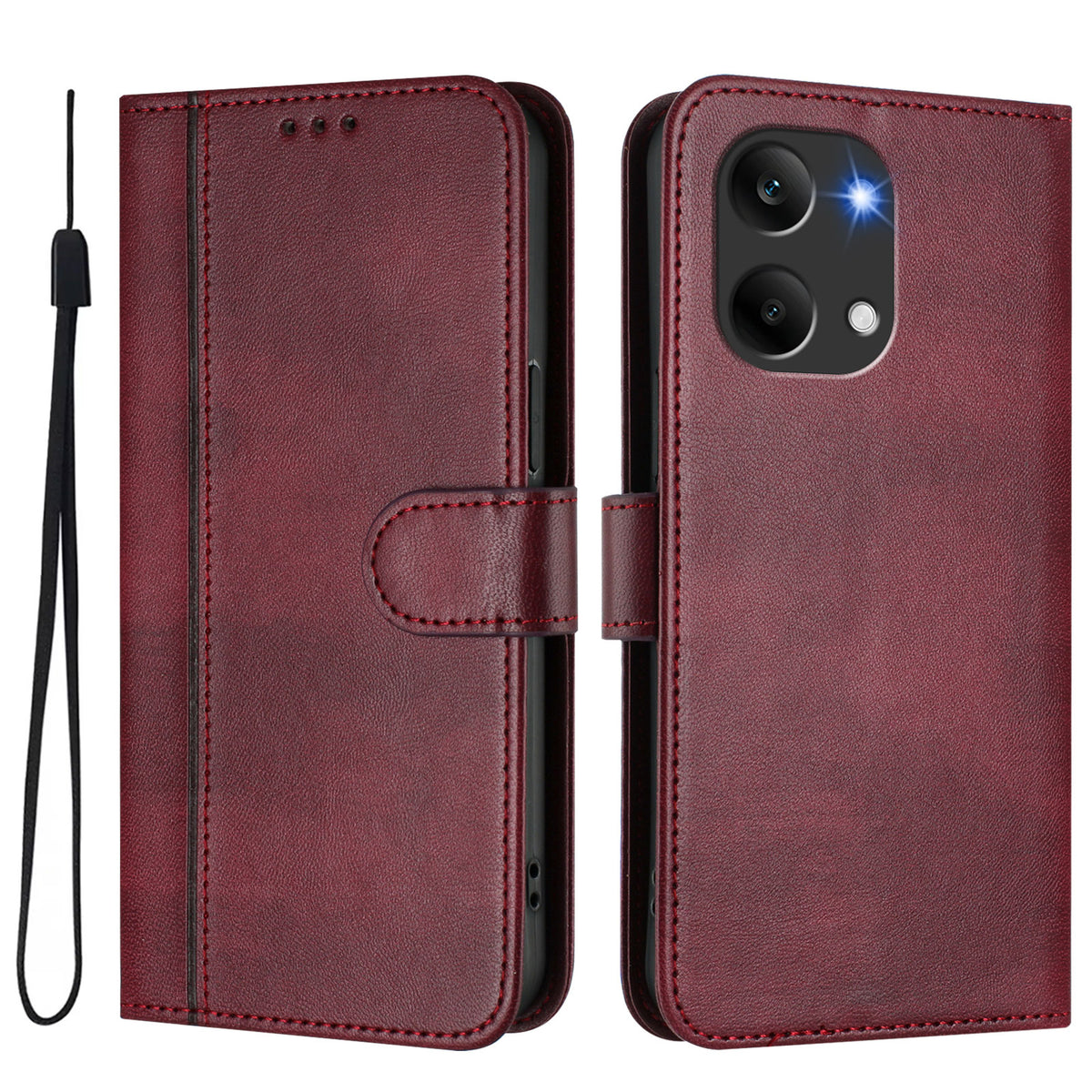 For Xiaomi Poco X8 Pro Max 5G / Xiaomi Redmi Turbo 5 Max 5G Cases Wallet Stand Retro Texture Leather Phone Cover with Lanyard