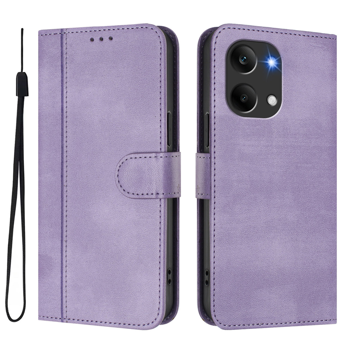 For Xiaomi Poco X8 Pro Max 5G / Xiaomi Redmi Turbo 5 Max 5G Cases Wallet Stand Retro Texture Leather Phone Cover with Lanyard