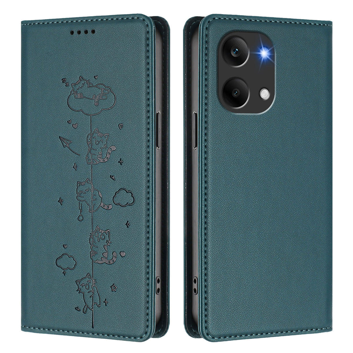 For Xiaomi Poco X8 Pro Max 5G / Xiaomi Redmi Turbo 5 Max 5G Case RFID Blocking Wallet Stand Imprinted Cat Pattern Leather Phone Cover