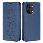 For Xiaomi Poco X8 Pro Max 5G / Xiaomi Redmi Turbo 5 Max 5G Case RFID Blocking Wallet Stand Imprinted Cat Pattern Leather Phone Cover