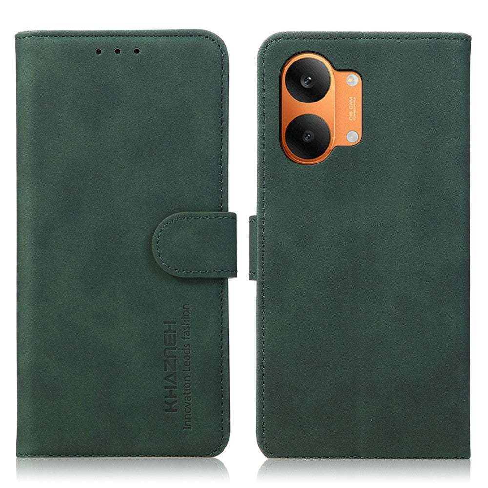 KHAZNEH Skal För Xiaomi Poco X8 Pro Max 5G / Redmi Turbo 5 Max 5G Reptåligt PU-läder Plånboksfodral