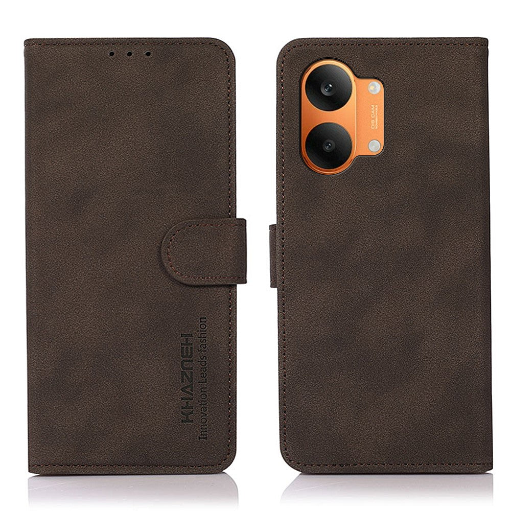 KHAZNEH Skal För Xiaomi Poco X8 Pro Max 5G / Redmi Turbo 5 Max 5G Reptåligt PU-läder Plånboksfodral