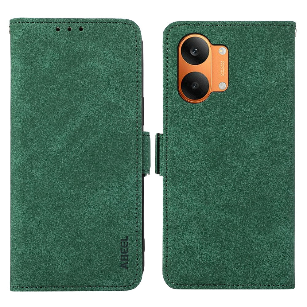 ABEEL For Xiaomi Poco X8 Pro Max 5G / Redmi Turbo 5 Max 5G Case PU Leather Folio Stand View RFID Blocking Phone Cover