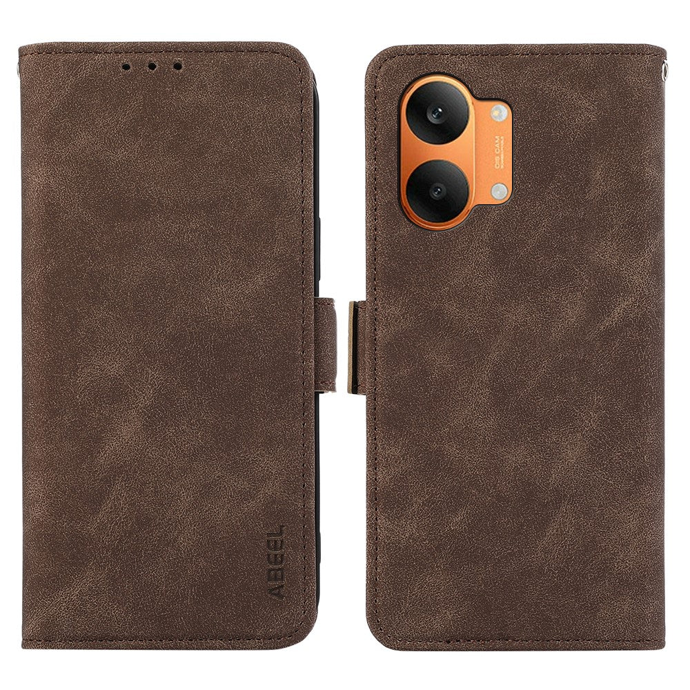 ABEEL For Xiaomi Poco X8 Pro Max 5G / Redmi Turbo 5 Max 5G Case PU Leather Folio Stand View RFID Blocking Phone Cover