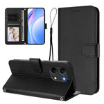 For Xiaomi Poco X8 Pro Max 5G / Xiaomi Redmi Turbo 5 Max 5G Wallet Case RFID Blocking Calf Texture Leather Stand Phone Cover with Strap