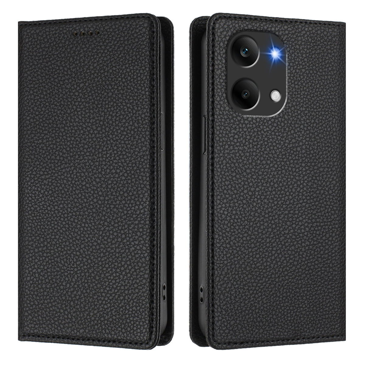 Xiaomi Poco X8 Pro Max 5G / Xiaomi Redmi Turbo 5 Max 5G Plånboksfodral RFID-blockerande Litchitexturerat läderfodral
