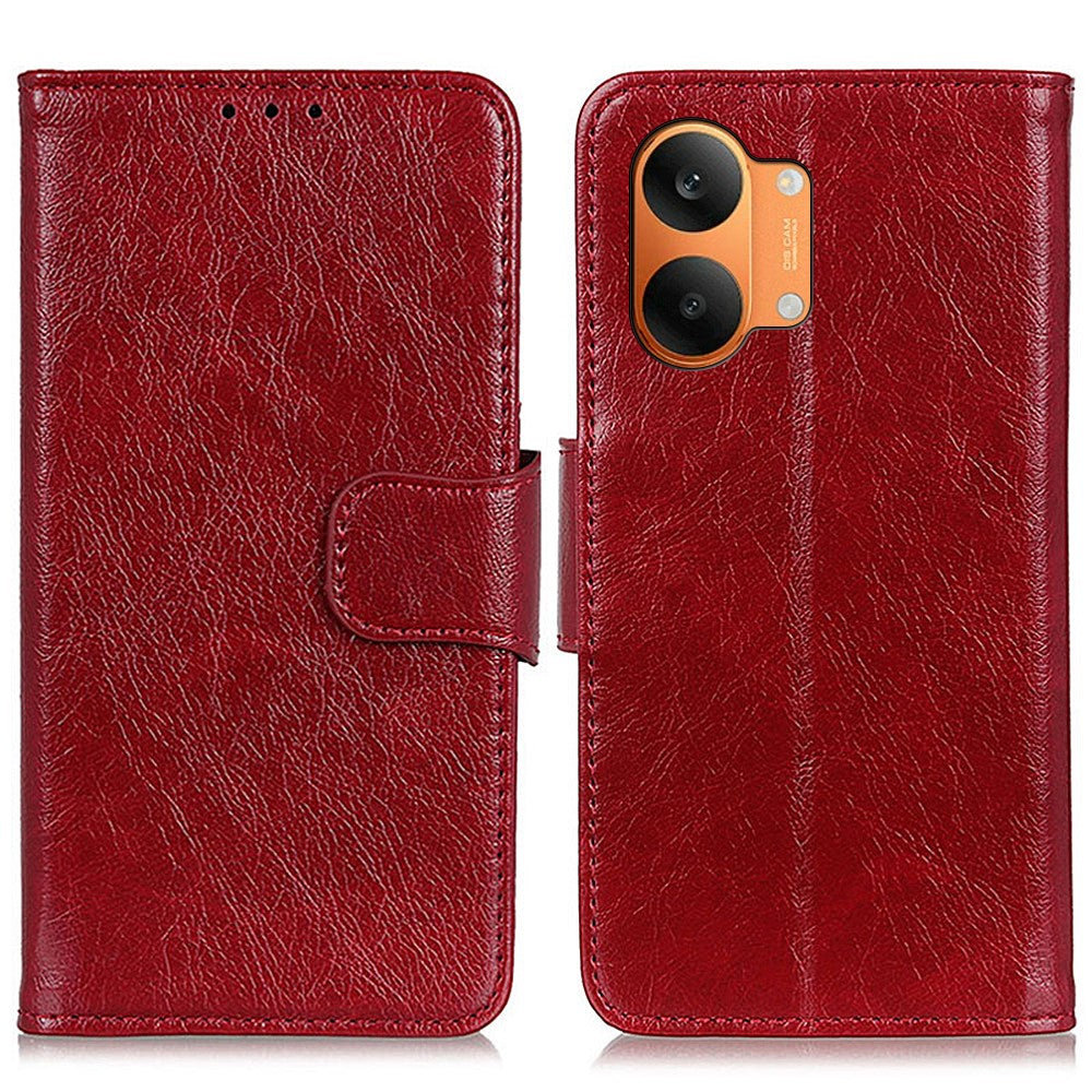 For Xiaomi Poco X8 Pro Max 5G / Redmi Turbo 5 Max 5G Case Nappa Texture Split Leather Wallet Phone Cover