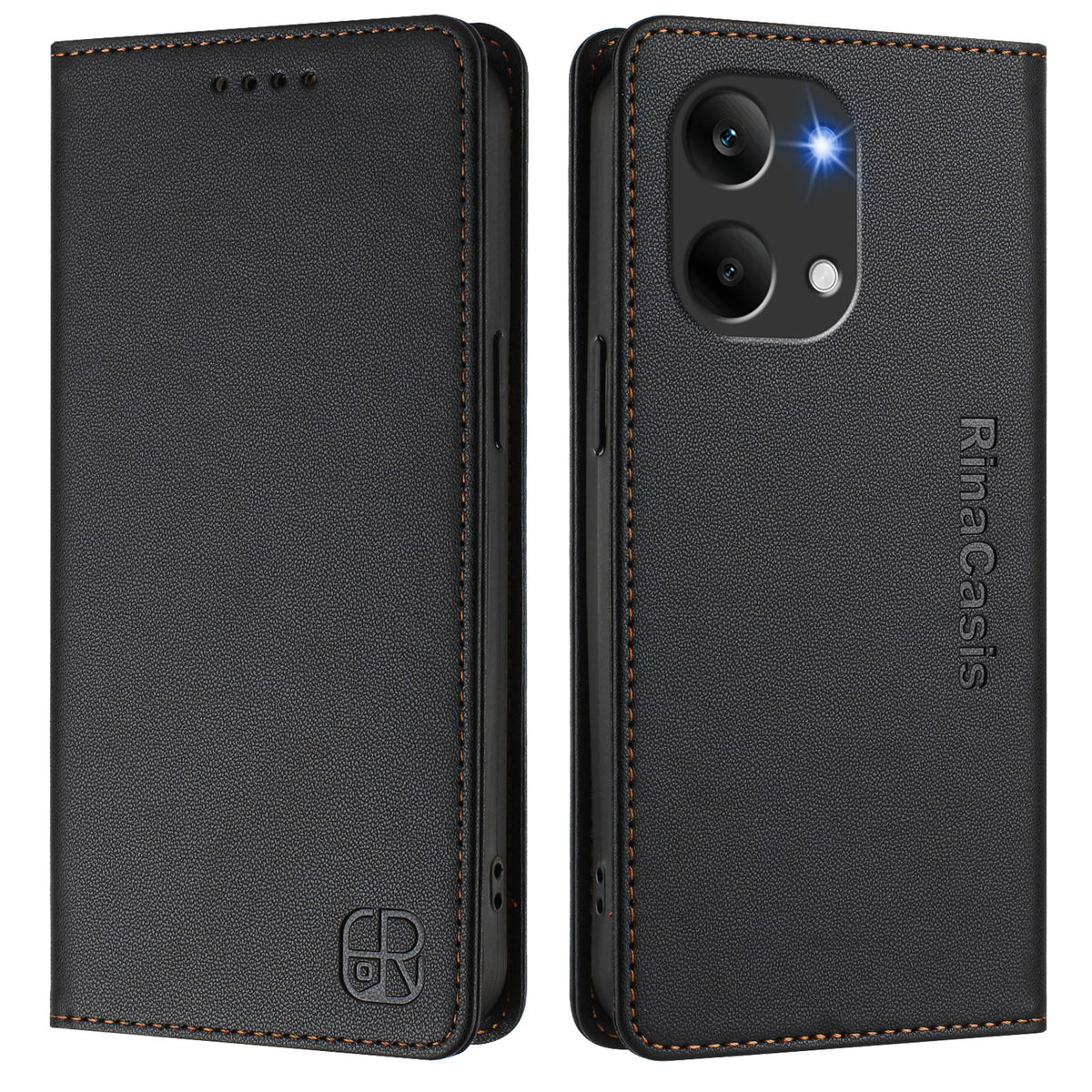 For Xiaomi Poco X8 Pro Max 5G / Xiaomi Redmi Turbo 5 Max 5G RINACASIS RC01 Leather Case Phone Cover with RFID Blocking Wallet Stand
