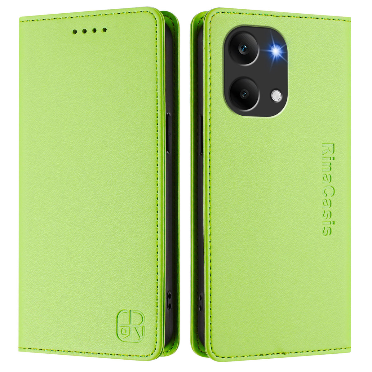 For Xiaomi Poco X8 Pro Max 5G / Xiaomi Redmi Turbo 5 Max 5G RINACASIS RC01 Leather Case Phone Cover with RFID Blocking Wallet Stand