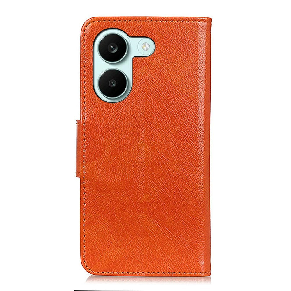 For Xiaomi Poco X8 Pro 5G / Redmi Turbo 5 5G Case Nappa Texture Split Leather Wallet Phone Cover