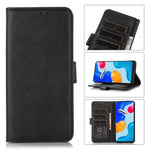 For Xiaomi Poco X8 Pro 5G / Redmi Turbo 5 5G Case Cowhide Texture Leather Wallet Phone Cover with Stand