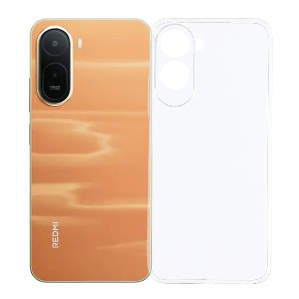 Back Cover for Xiaomi Poco C85x 5G / Redmi A7 Pro 4G (171.56mm) / Redmi A7 Pro 5G Ultra Thin Flexible TPU Clear Phone Case