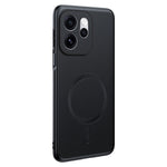 For Oppo Reno15 F 5G Magnetic Case Leather Coated TPU + PC Phone Cover