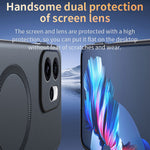 For Oppo Reno15 F 5G Magnetic Case Leather Coated TPU + PC Phone Cover