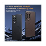 For Huawei nova 15 5G Magnetic Case Leather Coated TPU + PC Phone Cover
