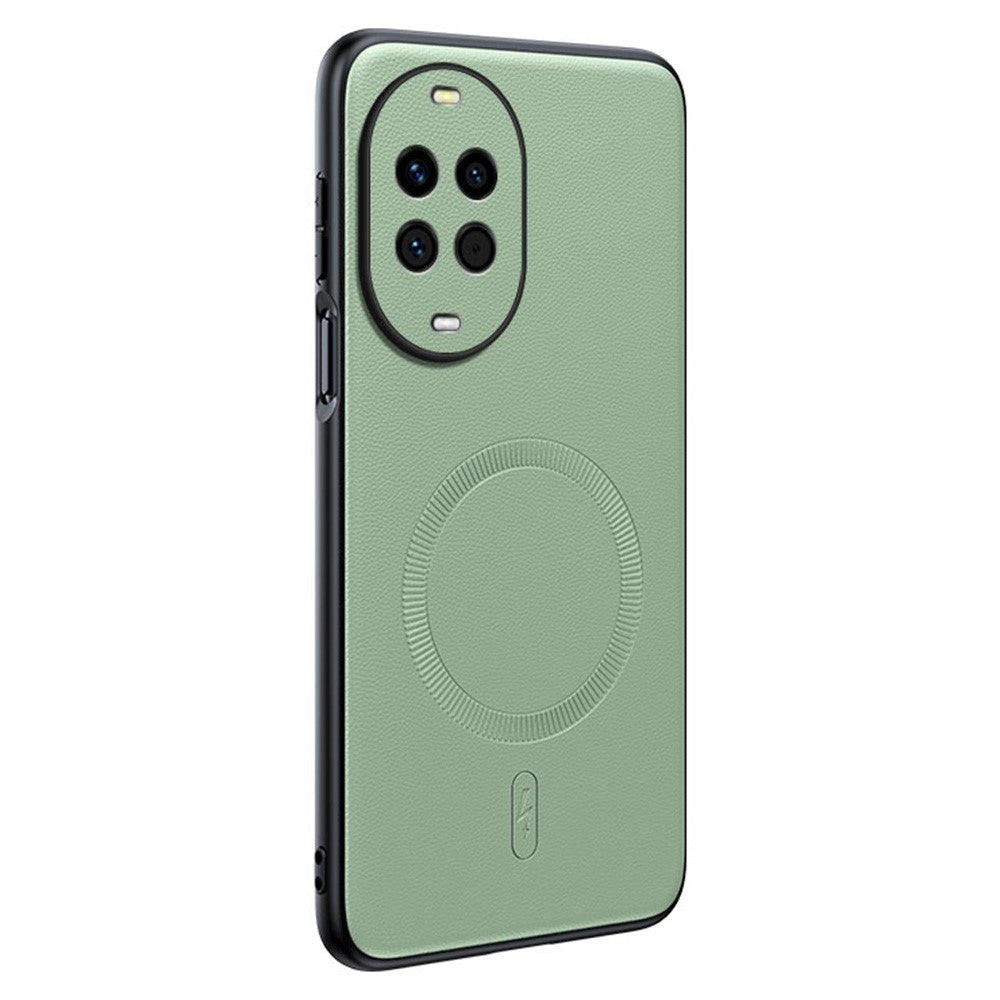 For Huawei nova 15 5G Magnetic Case Leather Coated TPU + PC Phone Cover