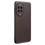 For Huawei nova 15 5G Magnetic Case Leather Coated TPU + PC Phone Cover