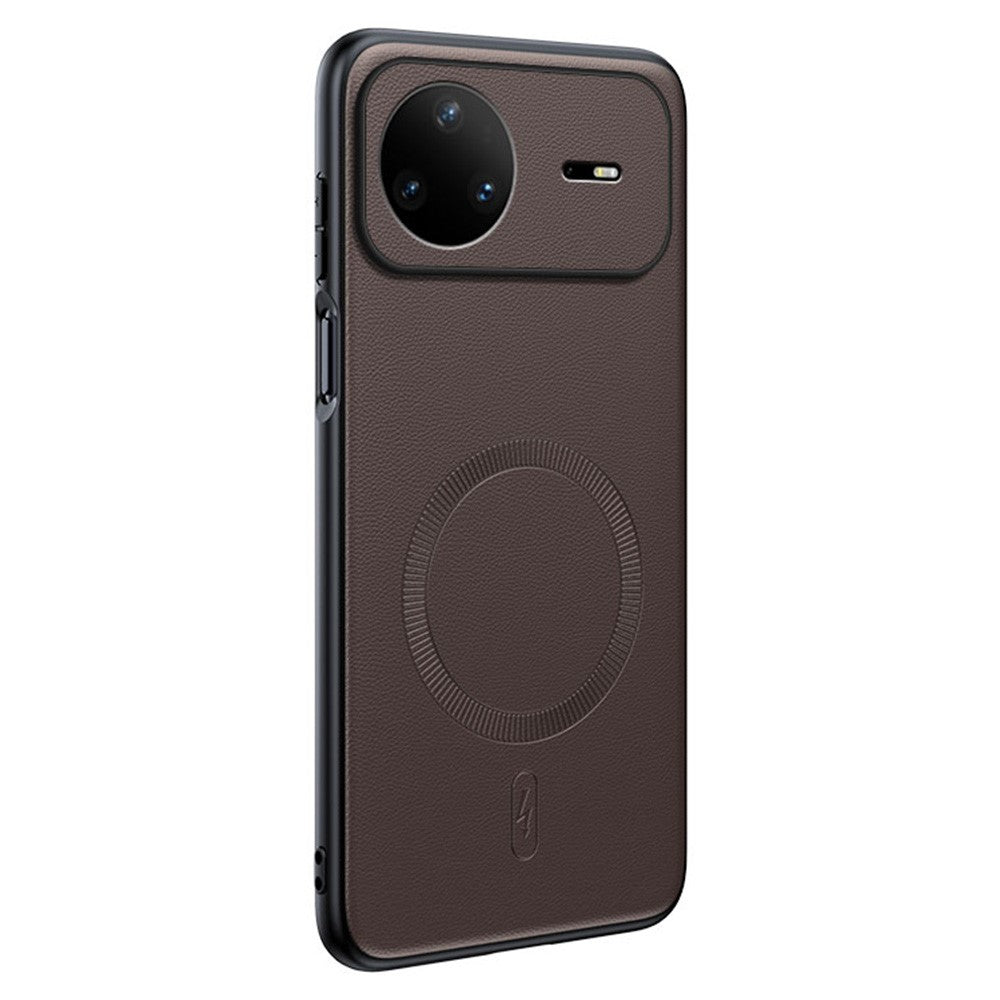 For Huawei nova 15 Pro 5G Magnetic Case Leather Coated TPU + PC Phone Cover