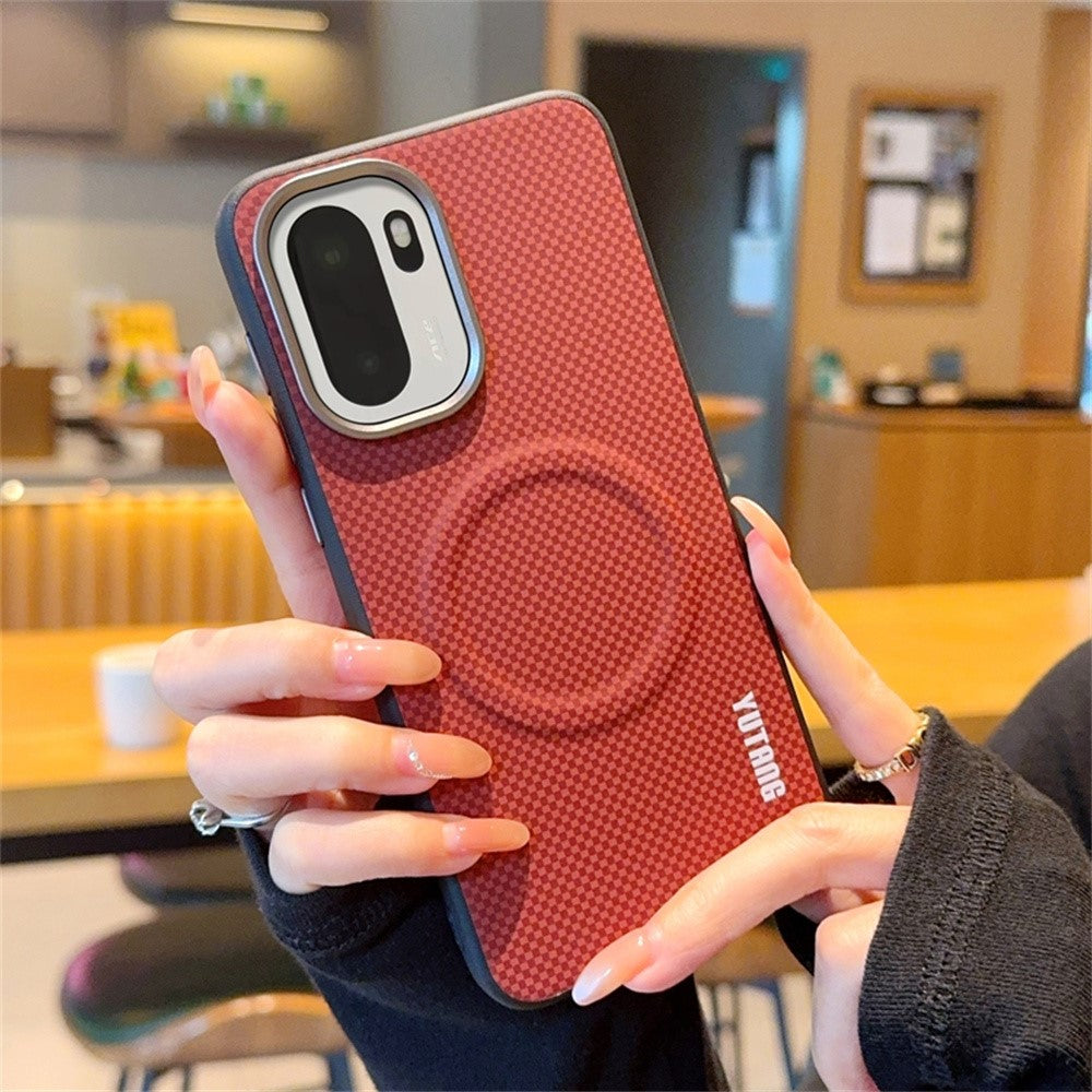 YUTANG Magnetiskt Skal för OnePlus 15R 5G / Ace 6 5G / Ace 6T 5G Punktmönster PC+TPU Stötsäkert mobilskal