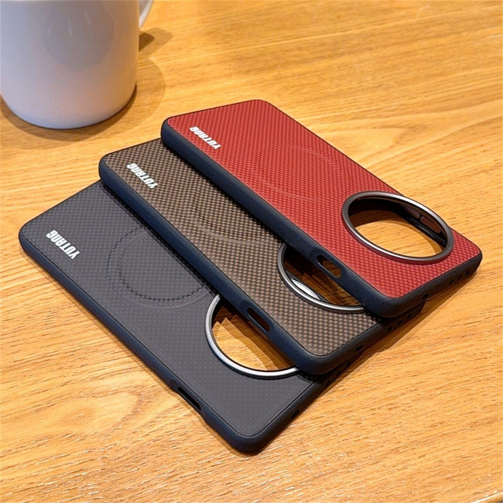 YUTANG for OnePlus 13 Magnetic Case Dot Pattern PC+TPU Shockproof Phone Cover